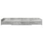 Preview: Bett mit Stauraum mit Kopfteil Beton Grau 90 x 200 cm Holzwerkstoff