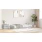Preview: Bett mit Stauraum mit Kopfteil Beton Grau 90 x 200 cm Holzwerkstoff