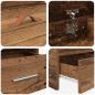 Preview: Bett mit Stauraum mit Kopfteil Altholz 90 x 200 cm Holzwerkstoff