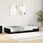 Preview: ARDEBO.de - Bett mit Stauraum Schwarze Eiche 80 x 200 cm Holzwerkstoff