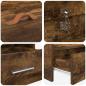 Preview: Bett mit Stauraum Geräucherte Eiche 80 x 200 cm Holzwerkstoff