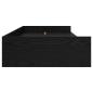 Preview: Bett mit Stauraum Schwarze Eiche 75 x 190 cm Holzwerkstoff