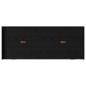 Preview: Bett mit Stauraum Schwarze Eiche 75 x 190 cm Holzwerkstoff