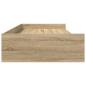 Preview: Bett mit Stauraum mit Kopfteil Sonoma Eiche 75 x 190 cm Holzwerkstoff