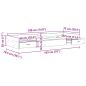 Preview: Bett mit Stauraum Graues Sonoma 75 x 190 cm Holzwerkstoff