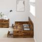 Preview: Bett mit Stauraum mit Kopfteil Altholz 75 x 190 cm Holzwerkstoff