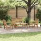 Preview: ARDEBO.de - Garten-Sofa-Set 4 pcs Natur Teak-Massivholz