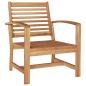 Preview: Garten-Sofa-Set 4 pcs Natur Teak-Massivholz