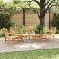 Preview: ARDEBO.de - Garten-Sofa-Set 5 pcs Natur Teak-Massivholz