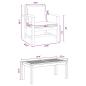 Preview: Garten-Sofa-Set 5 pcs Natur Teak-Massivholz