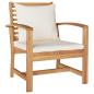 Preview: Garten-Sofa-Set 5 pcs Natur Teak-Massivholz