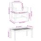 Preview: Garten-Sofa-Set 5 pcs Natur Teak-Massivholz