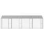 Preview: Hundekäfig Silber 800 x 200 x 256 cm Verzinkter Stahl