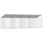 Preview: Hundekäfig Silber 800 x 200 x 256 cm Verzinkter Stahl