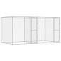 Preview: Hundekäfig Silber 400 x 200 x 200 cm Verzinkter Stahl