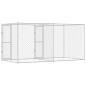 Preview: Hundekäfig Silber 400 x 200 x 200 cm Verzinkter Stahl