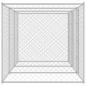 Preview: Hundekäfig Silber 600 x 200 x 200 cm Verzinkter Stahl
