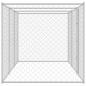 Preview: Hundekäfig Silber 600 x 200 x 256 cm Verzinkter Stahl