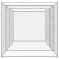 Preview: Hundekäfig Silber 800 x 200 x 200 cm Verzinkter Stahl