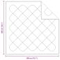 Preview: Bettdecke mit Kissen Argyle 3 pcs Weiß 200 x 200 cm Mikrofaser