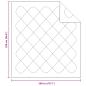 Preview: ARDEBO.de - Bettdecke mit Kissen Argyle 3 pcs Weiß 200 x 220 cm Mikrofaser