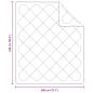 Preview: Bettdecke mit Kissen Argyle 3 pcs Weiß 240 x 200 cm Mikrofaser