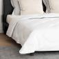Preview: Bettdecke mit Kissen Argyle 3 pcs Weiß 200 x 220 cm Mikrofaser