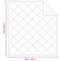 Preview: Bettdecke mit Kissen Argyle 3 pcs Weiß 240 x 220 cm Mikrofaser