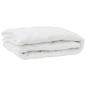Preview: Bettdecke mit Kissen Argyle 3 pcs Weiß 240 x 220 cm Mikrofaser