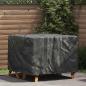 Preview: ARDEBO.de - Gartenmöbelabdeckung Schwarz 113 x 113 x 73 cm 210D