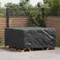 Preview: ARDEBO.de - Gartenmöbelabdeckung Schwarz 180 x 190 x 85 cm 210D
