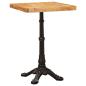 Preview: Bistrotisch Braun 50 x 50 x 76 cm massives Mangoholz