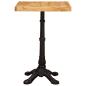 Preview: Bistrotisch Braun 50 x 50 x 76 cm massives Mangoholz