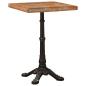 Preview: Bistrotisch Braun 50 x 50 x 76 cm recyceltes Massivholz