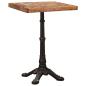 Preview: Bistrotisch Braun 50 x 50 x 76 cm recyceltes Massivholz