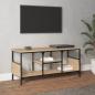 Preview: TV-Schrank Sonoma-Eiche 100x35x45 cm Holzwerkstoff & Eisen