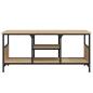Preview: TV-Schrank Sonoma-Eiche 100x35x45 cm Holzwerkstoff & Eisen