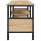 Preview: TV-Schrank Sonoma-Eiche 100x35x45 cm Holzwerkstoff & Eisen