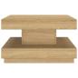 Preview: Couchtisch Hellbraun 60x60x35 cm MDF