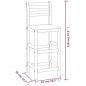 Preview: Barhocker 6 Stk. Massivholz Akazie