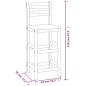 Preview: Barhocker 8 Stk. Massivholz Akazie