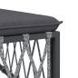 Preview: 8-tlg. Garten-Lounge-Set mit Kissen Anthrazit Stahl