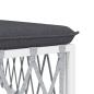 Preview: ARDEBO.de - 7-tlg. Garten-Lounge-Set mit Kissen Weiß Stahl