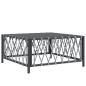 Preview: ARDEBO.de - 8-tlg. Garten-Lounge-Set mit Kissen Anthrazit Stahl