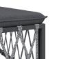 Preview: 8-tlg. Garten-Lounge-Set mit Kissen Anthrazit Stahl