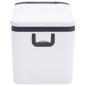 Preview: ARDEBO.de - Kühlbox mit Griff und Adapter Schwarz und Weiß 18 L PP & PE