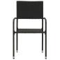 Preview: 3-tlg. Garten-Essgruppe Poly Rattan Schwarz