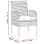 Preview: 3-tlg. Garten-Essgruppe Poly Rattan Grau