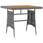 Preview: 5-tlg. Garten-Essgruppe Poly Rattan Grau