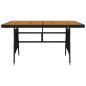 Preview: 5-tlg. Garten-Essgruppe Poly Rattan Schwarz